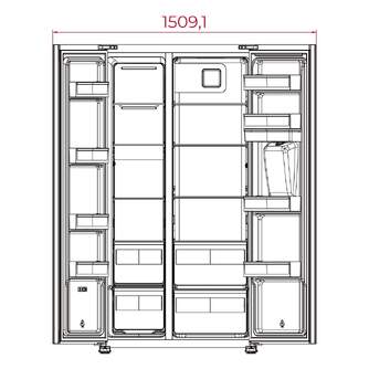 FRI. TEKA RLF74930WH 177x91x67 NF BCO DSP DISP