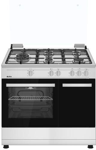 Cocina Artica AKF9060IX Inox - 90x60 cm, 5 fuegos, funci&oacute;n Wok