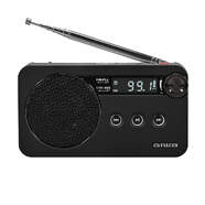 Radio Portátil AIWA RS-77PLLBK Negra - Radio FM-PLL, 800 mAh recargable por USB-C, MP3