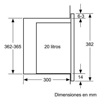 MICR. SIEMENS BF525LMS0 20L AP.IZ ENCASTRABLE 38CM