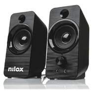Altavoces Nilox NXAPC02 - 6W, conexi&oacute;n USB, Sin drivers, conector 3,5mm para m&oacute;vil/disp. audio