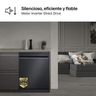 LVJ. LG DF375HMS 9P QUADWASH 3%%%#170;B 41DB NEGRO