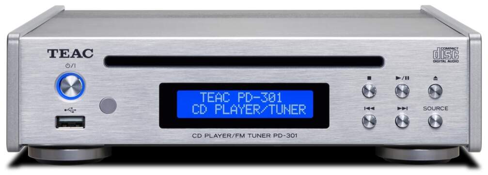 Reproductor TEAC PD-301DAB-X - Radio FM/DAB+, reproductor CD/MP3/WMA, DAC 32 bits, Plata