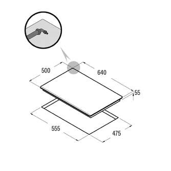 ENCIM. CATA LCIB6031BK 4F GAS BUTANO 08041503