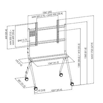 SOPORTE TV VOGEL%%%#39;S T1011 TROLLEY RUEDAS