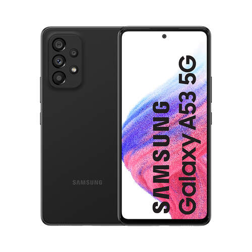 Samsung Galaxy A53 5G 6/128GB Negro - 6.5" FHD+ 120Hz, Exynos 1280, 64+12+5/32MPx, 5000mAh 25W