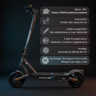PATIN ELECTRICO SMARTGYRO K1 10%%%quot; 500W