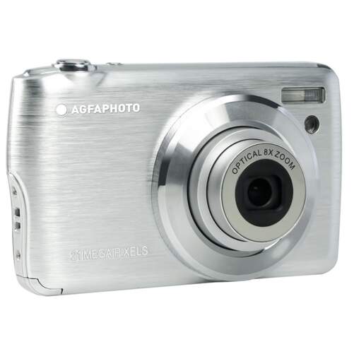 C&aacute;mara Agfa DC8200 Plata - 21MP, Zoom 8x, Pantalla TFT 2.7", Fotos y V&iacute;deo FullHD, Admite Tarjeta SD