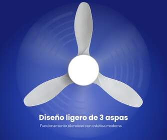 VENTILADOR TECHO ARTICA AVTECH36B BCO 36W 119 CM