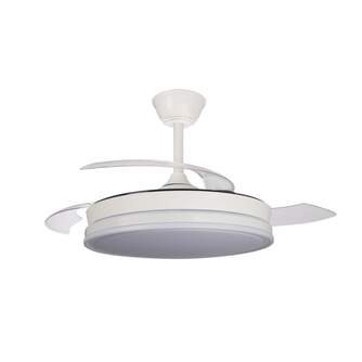 VENTILADOR TECHO CRISTAL SUPERECO RETRAC 45W MD