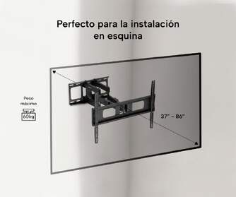SOPORTE TV ART GENIUM GSPART68 60KG 37-68