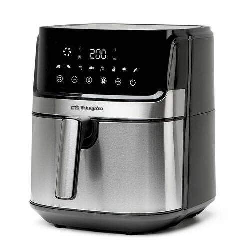 Freidora de Aire Orbegozo FDR6510 - 1700 W, 6,5 L, 8 programas, Pantalla LED, Inox