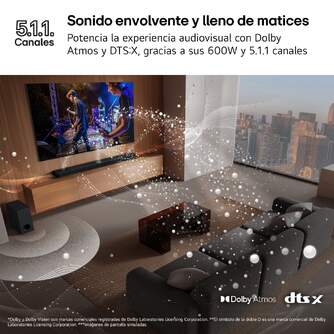 BARRASONIDO LG S70TR 5.1.1 500W VIRTUAL DOLBY DTSX