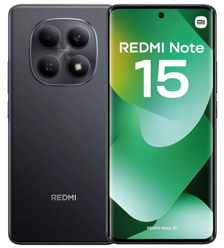 Xiaomi Redmi Note 15 8/256 GB Negro - 6,86", Helio G100 Ultra, 6000 mAh, Triple c&aacute;mara 108 MP