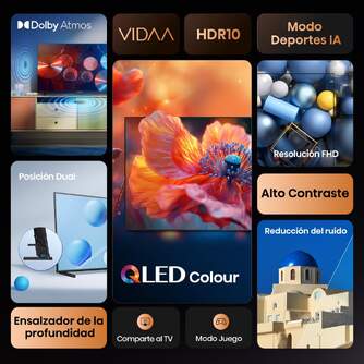 TV HISENSE 40%%%quot; 40A5Q FHD QLED SMART TV DOLBYATMOS