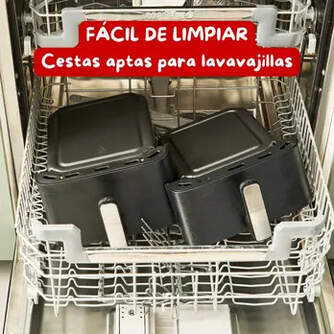 FREIDORA AIRE MOULINEX EZ7568 2700W 10L DOBLE VERT