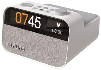 RELOJ DESPERTADOR PURE MOMENT CHARGE WHITE BT LUZ