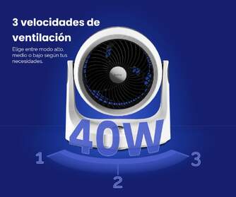 VENTILADOR SOBREMESA ARTICA AVS40W8 40W 20 CM OSC