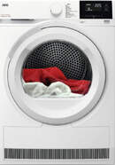 Secadora Bomba de Calor AEG TR718EAOB - 8 kg, Display LED, Clase D, 64 dB, MixDry, Blanco