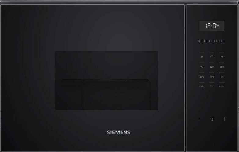 Microondas Siemens BE525LMB1 - 20 L, 5 Potencias, Negro