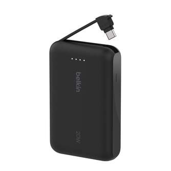 POWERBANK BELKIN 10K CABLE INTEGRADO USB C 20W NEG