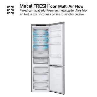 FRICOM. LG GBV5240CPY 203x60 METALFRESH INOX