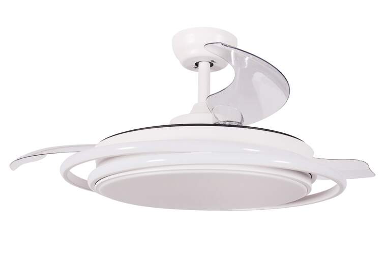 Ventilador Techo FM VR1300 - Motor 99W DC, Diametro 107cm, Mando, Doble LED, Blanco