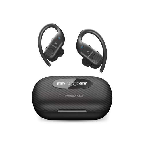 Auriculares Head HDTW03 - True Wireless, Intraaurales, 8 (32 con estuche) h autonomía, IPX7 Negro