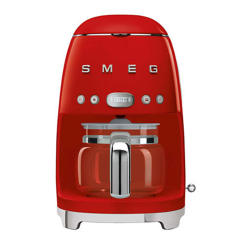 Cafetera Goteo Smeg DCF02RDEU Blanco - 1050W, 1.4 Litros, 10 Tazas, 2 Intensidades