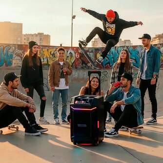 ALTAVOZ NGS WILDBASH 300W BT IPX6 NEGRA