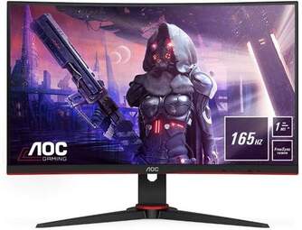 MONITOR AOC 23.6%%%quot;CURVO FHD VA VGA 2HDMI DP 2MM  