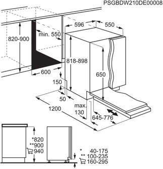 LVJ. AEG FSB64907Z 14SERV 3%%%#170;B BCO INTEG