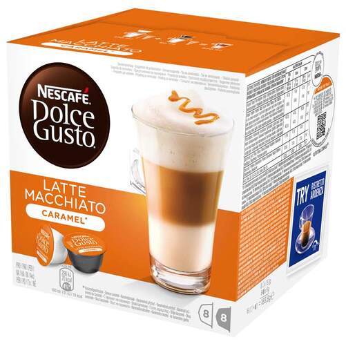 Cápsulas Dolce Gusto Latte Macchiato Caramelo - 16 Cápsulas