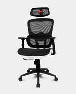 Silla Gaming Drift DRAIR200 Blanco/Negro/Rojo - Malla transpirable, reposabrazos 2D, pist&oacute;n Clase 4