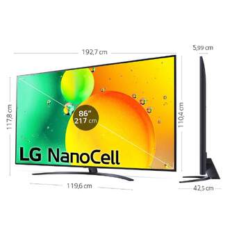 TV LG 86%%%quot; 86NANO766QA UHD NANOCELL ALFA5 AITHINQ