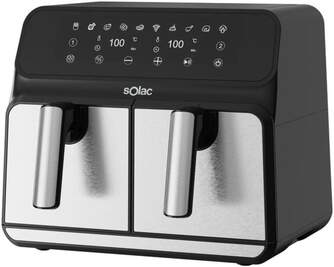 FREIDORA AIRE SOLAC FA1520 4 4L DOBLE 1700W