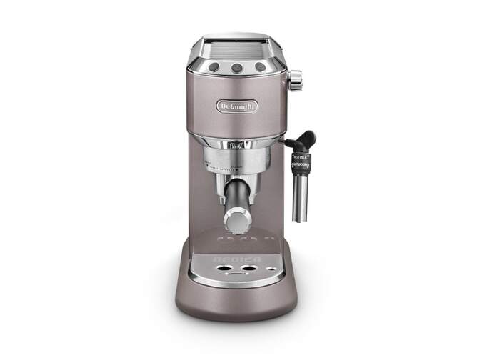 Cafetera Express Delonghi EC785.PK Dedica Metallics - Capuccino, Thermoblock, 15 Bares