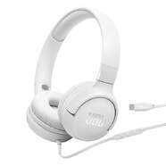 Auriculares JBL Tune 520 - Con Cable USB-C de 1,2 m, 10-40000 Hz, Blanco