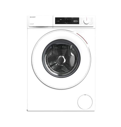 Lavadora Sharp ESNFA914DWNAES - 9 kg, Clase A, 1400 rpm, Display, Blanco