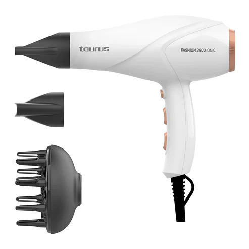 Secador Taurus Fashion 2600 Ionic - 2600 W, 2 concentradores, 2 velocidades, 3 temperaturas