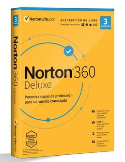 ANTIVIRUS NORTON 360 DELUXE 25GB 1 USUARIO 3 DISP