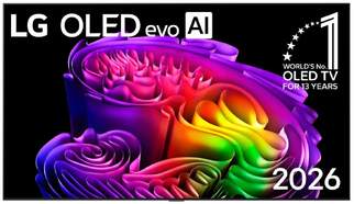 TV LG 83" OLED Evo 83G64LW - 4K Ultra HD, 4K alpha 11 Gen3, WebOS 26, Dolby Atmos 60W, HDR10