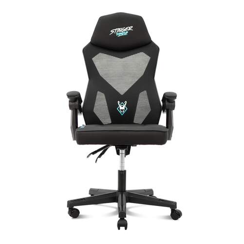 Silla Gaming Woxter Station Sense Black - Malla transpirable, asiento acolchado, altura ajustable