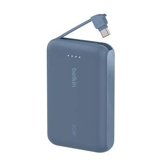 POWERBANK BELKIN 10K CABLE INTEGRADO USB C 20W AZ