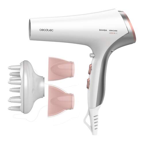 Secador Cecotec Bamba IoniCare 5320 FlashLook - 2200W, Iónico, 3