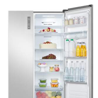 FRI. HISENSE RS677N4WCD 178x92 NF GRIS INOX DISP