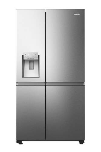 Frigorífico Americano Hisense RS818N4TIE - 179 x 91 x 73 cm, No Frost, Inox, dispensador agua/hielo