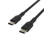 Cable Belkin USB-C a USB-C - 1 metro, Carga r&aacute;pida, Negro