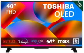 TV Toshiba 40" 40QV2F63DG - Full HD, QLED, HDR10, Quad Core, 2 x 8 W Dolby Audio
