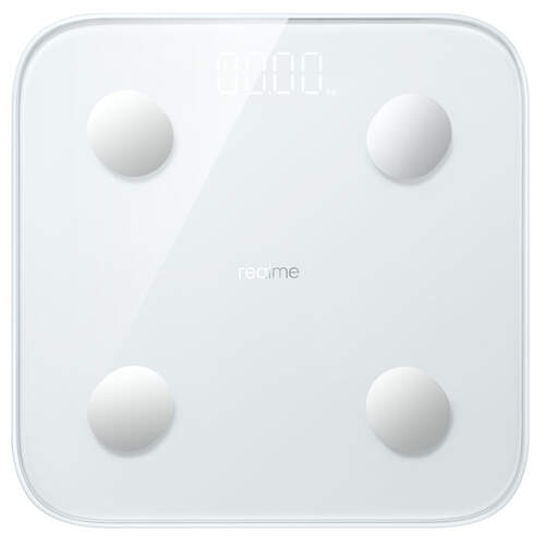Báscula Realme Smart Scale RMH2011 - Sensor BIA, Grasa corporal, Blanca